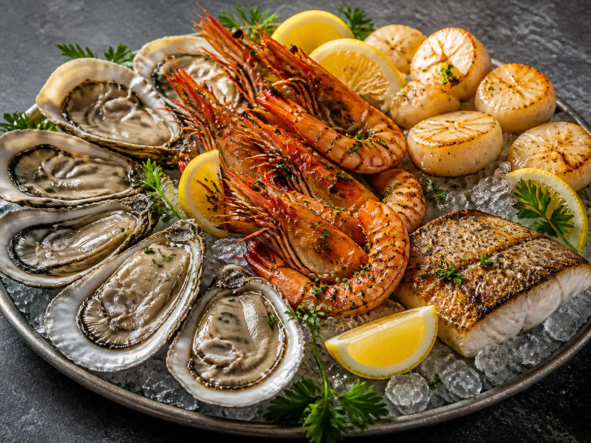 Beispielfoto für Fisch und Meeresfrüchte – kein Foto des Restaurants